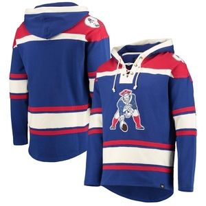 NEW ENGLAND PATRIOTS '47 LEGACY LACE-UP HOODIE - XL